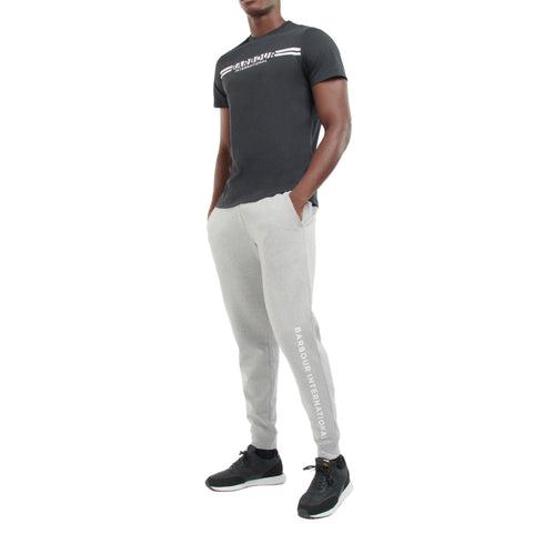 T-shirt Uomo con stampa logo Nero Barbour International- Francavilla Moda